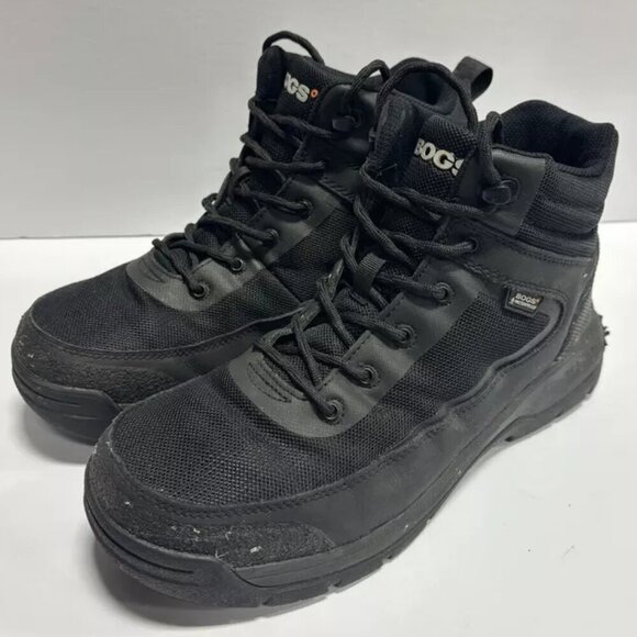 Bogs Men’s Shale Mid Composite Toe Work Boots Black, Size 9.5 M main image 7